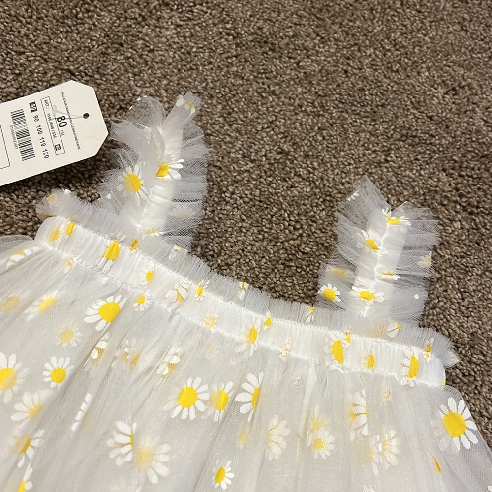 CAVIGOUR COLLECTION daisy tule layered dress 12M - Picture 3 of 3